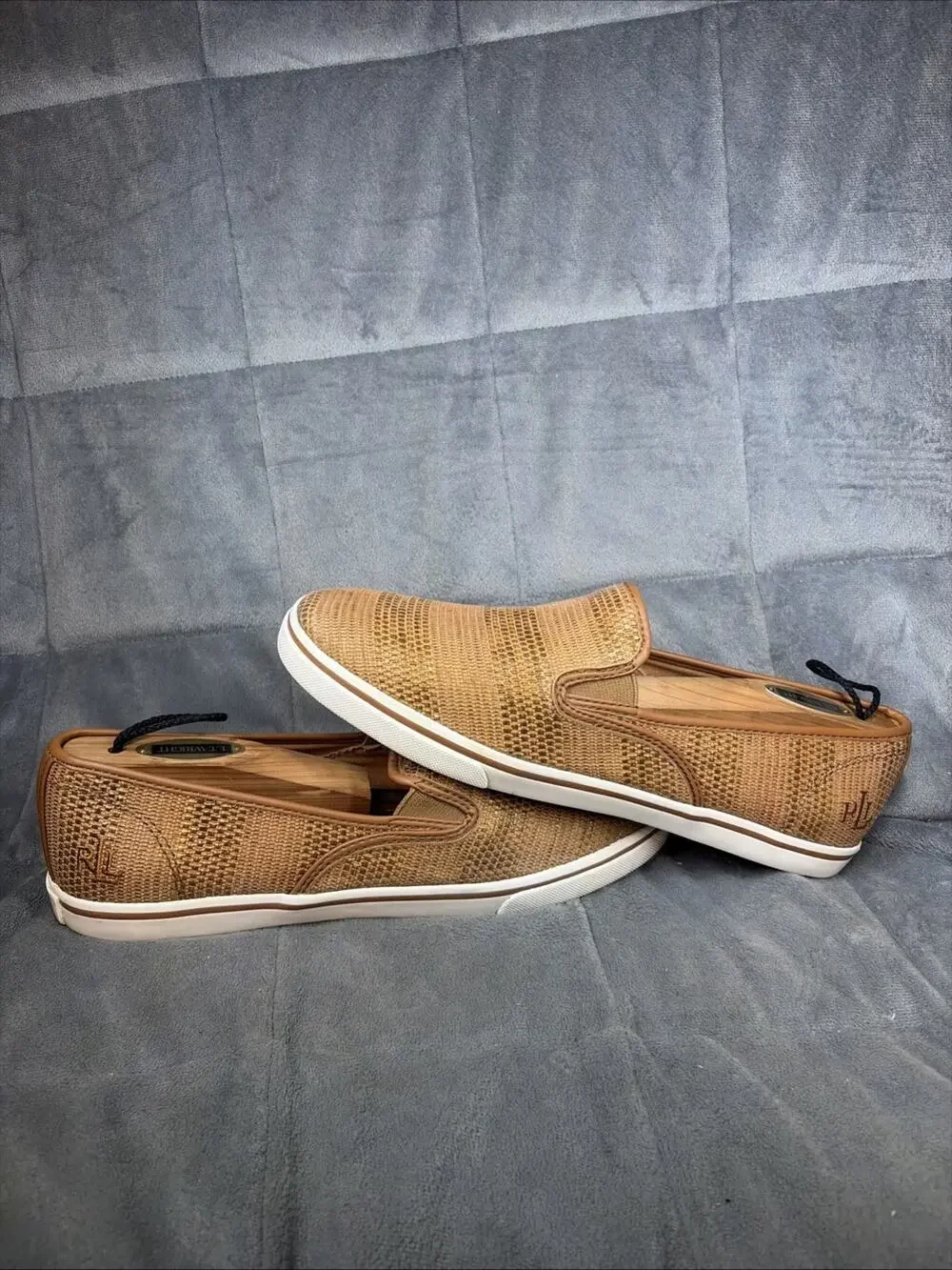 Ralph Lauren Womens Janis Woven Slip On - Size 10